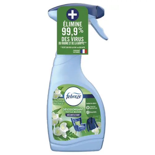 Désodorisant FEBREZ textile désinfectant rosée du matin photo du produit