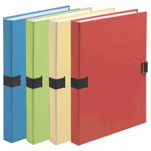 10 Chemises &agrave; sangle Forever dos extensible A4 - Papier recycl&eacute; - Coloris assortis - Exacompta photo du produit