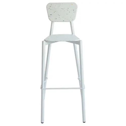 Tabouret haut MAHAUT d&eacute;cor FLOREAL mont&eacute; photo du produit