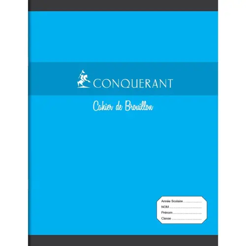 Cahier de brouillon Sey&egrave;s - 17 x 22 cm - 60g - Bleu - Conqu&eacute;rant photo du produit
