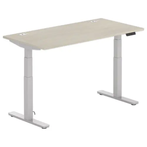 Bureau BERNE électrique 160 x 80 acacia/alu photo du produit