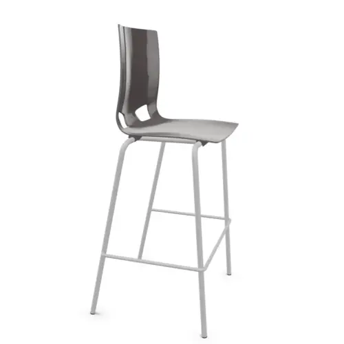 Tabouret haut FONDO HOCKER polypropyl&egrave;ne gris photo du produit