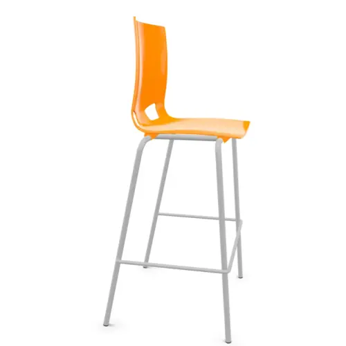 Tabouret haut FONDO HOCKER polypropylène orange photo du produit