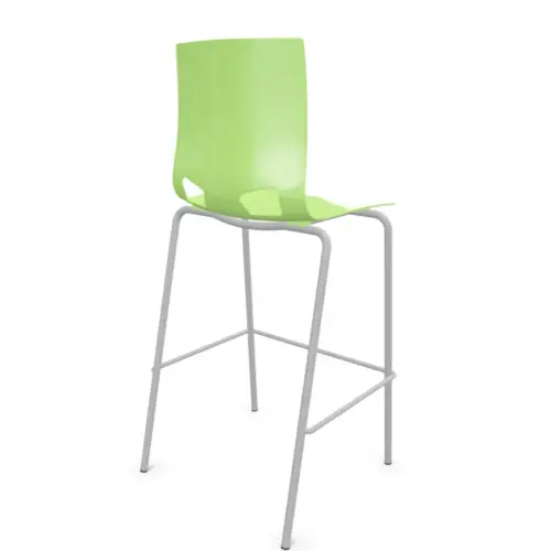 Tabouret haut FONDO HOCKER polypropylène vert photo du produit