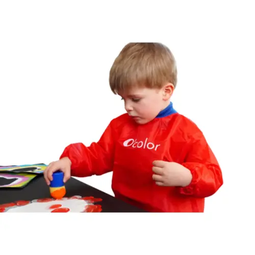 Tablier lavable - Taille 2/4 ans - Rouge - O'Color photo du produit