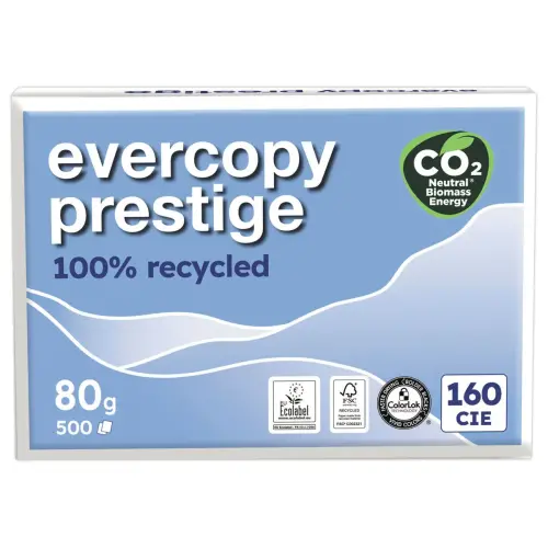 5 Ramettes papier recyclé - A4 - 80g - EVERCOPY photo du produit