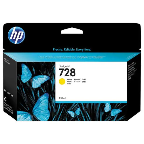 HP 728 cartouche d'encre jaune F9J65A photo du produit