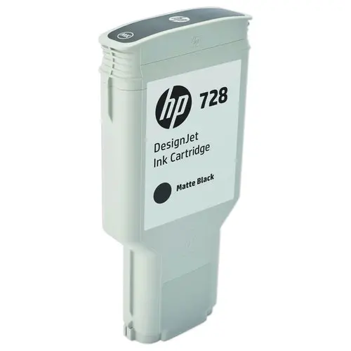 HP 728 cartouche d'encre noir mat F9J68A 300 ml photo du produit