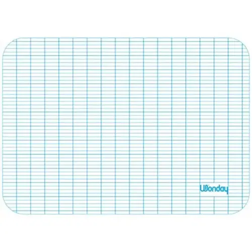 Ardoise effaçable à sec - 19 x 26 cm - 1 face unie/1face Seyès - Wonday photo du produit