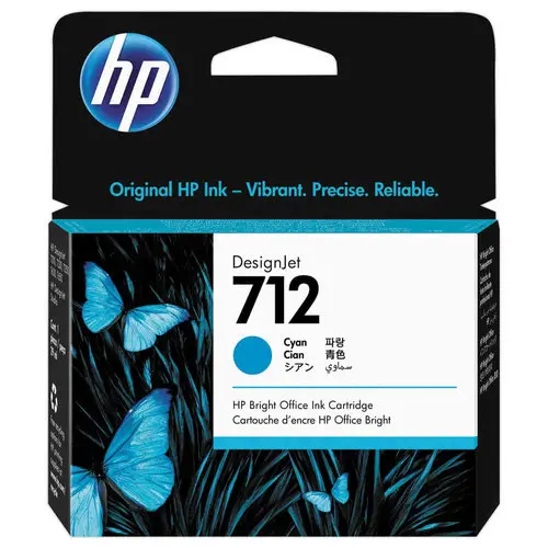 HP cartouche d'encre J 712 3ED67A Cyan29 ml photo du produit