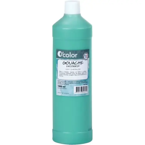 Gouache liquide - 1L - Vert - O'Color photo du produit