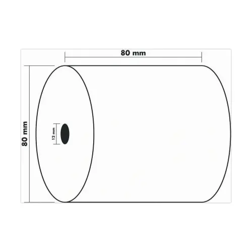 30 Bobines de papier thermique largeur 8 cm - EXACOMPTA photo du produit