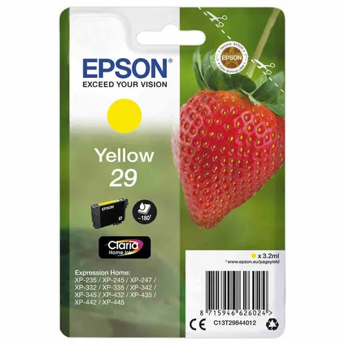 Cartouche Epson 29 Jaune "Fraise" photo du produit