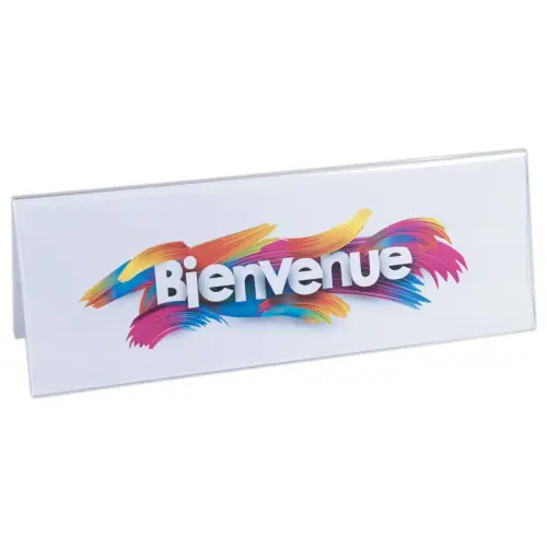 5 Chevalets porte-noms rigides &ndash; A4 &ndash; EXACOMPTA photo du produit