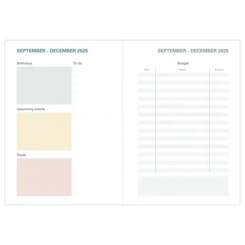 Agenda semainier Pastel - 16 x 24cm - Bleu - Sept/Sept - QUO VADIS photo du produit