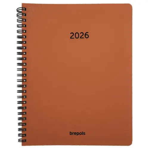 Agenda semainier Calvi - 17x22cm - Orange - Janvier à décembre - BREPOLS photo du produit
