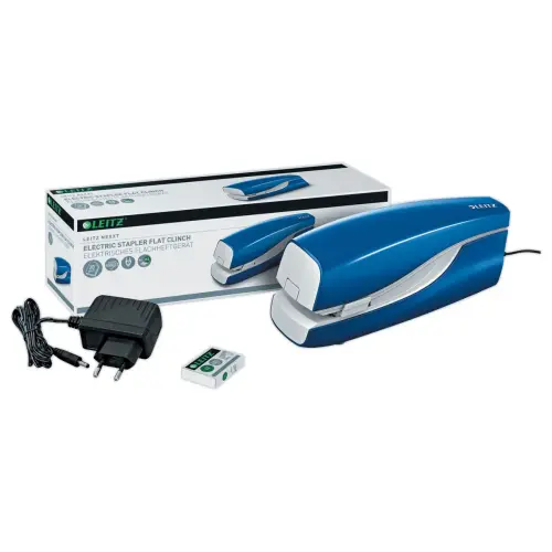 Agrafeuse &eacute;lectrique NeXXt filaire - 20 feuilles - Bleu - Leitz photo du produit