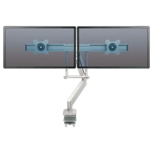 Bras porte-écrans double à barre transversale Eppa - Argent - FELLOWES photo du produit