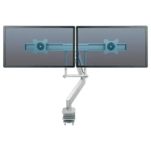Bras porte-écrans double à barre transversale Eppa - Argent - Fellowes photo du produit