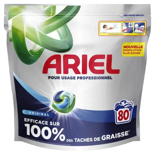 80 doses de lessive pré-dosée liquide proARIEL photo du produit