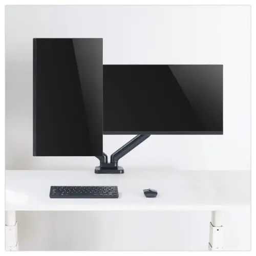 Bras articulé porte-écran double Ergo Line - Compatible jusqu'à 32" - T'NB photo du produit