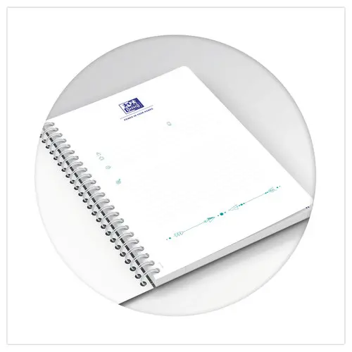 Cahier Flowers 14,8 x 21 cm - 5x5marg&eacute; -120 pages - Oxford photo du produit