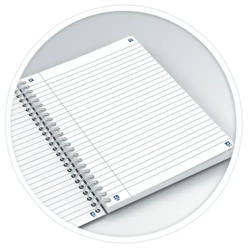 Cahier spirale Flowers - A5 - 14,8 x 21 cm - lign&eacute; 7mm - 120 pages - Oxford photo du produit