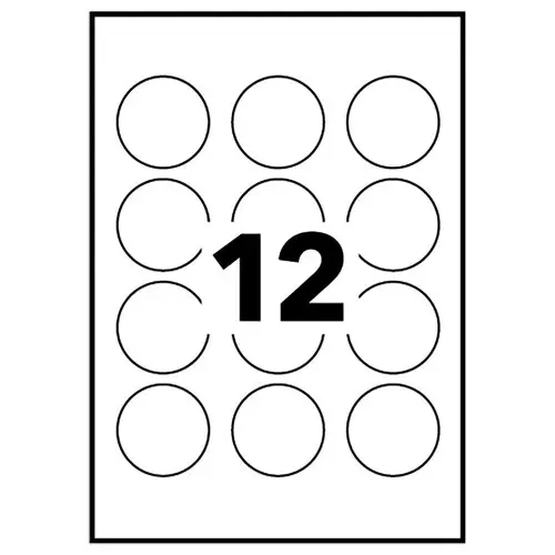 240 Badges adhésifs ronds 51mm photo du produit