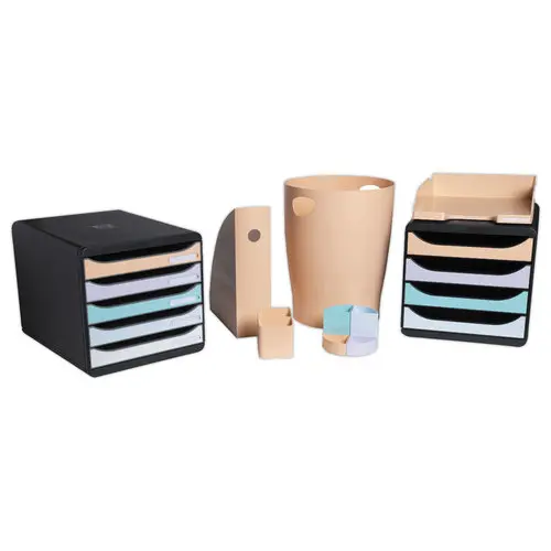 Corbeille à papier 15L Aquarel - saumon - EXACOMPTA photo du produit