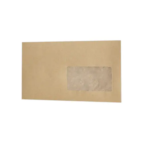 1000 Enveloppes MSP papier kraft 85g 114x229mm Fenêtre 45x100mm photo du produit