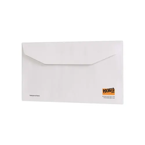 Carton de 1000 Enveloppes MSP blanches 80g 114x229 mmsans fenêtre photo du produit