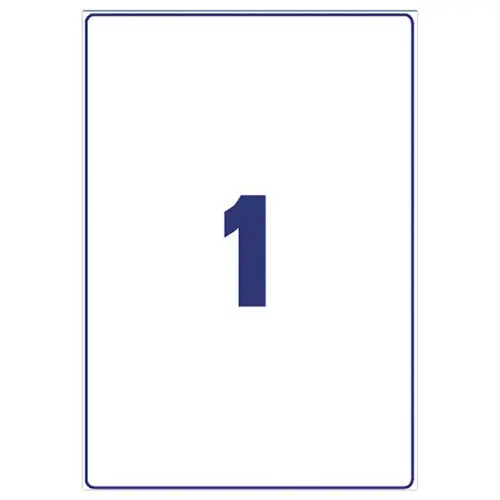 100 Planches d'&eacute;tiquettes 199,6x289,1 mm 100&eacute;tiq/bo&icirc;te photo du produit