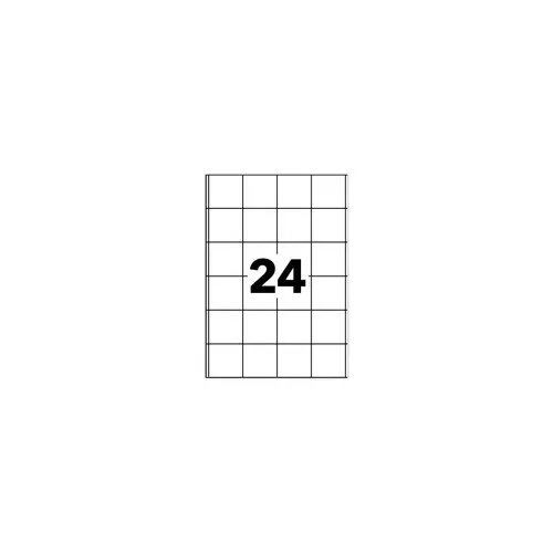 100 Planches d'étiquettes 50x50 mm 2400  étiq/boîte photo du produit