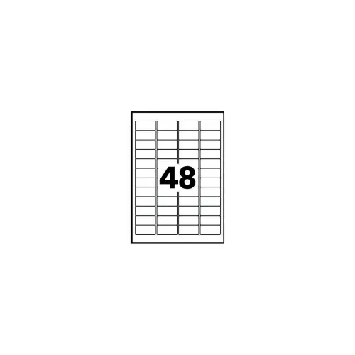 10 Planches d'&eacute;tiquettes 45,7x21,2 mm 480&eacute;tiq/bo&icirc;te photo du produit