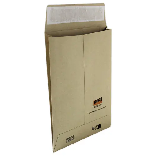 150 Pochettes kraft brun - 160x230mm à soufflets - POCHECO photo du produit