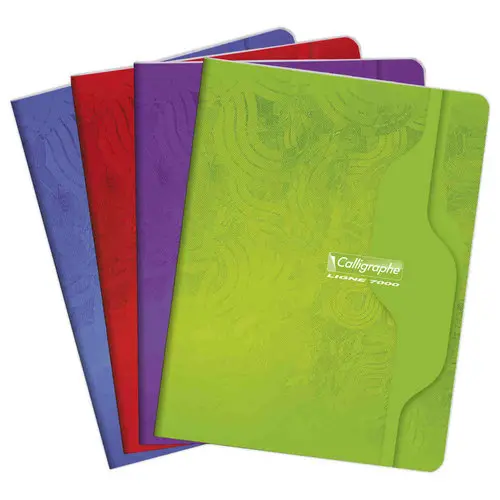 Cahier agrafé Calligraphe 70g, 17x22 cm,5x5,96 pages photo du produit