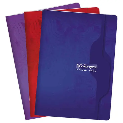 Cahier agrafé Calligraphe 70G, A4, 5x5,192 pages photo du produit