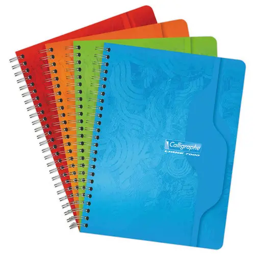 Cahier spirale Calligraphe 70g, 17x22cm, 5x5, 180 pages - Cahiers spirales