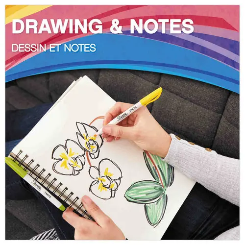 12 Surligneurs encre liquide assortis - SHARPIE photo du produit