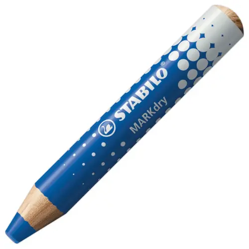 Crayon effaçable à sec MARKdry - Bleu - Stabilo photo du produit