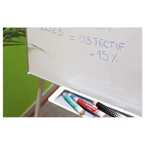 Crayon effaçable à sec MARKdry - Noir - STABILO photo du produit