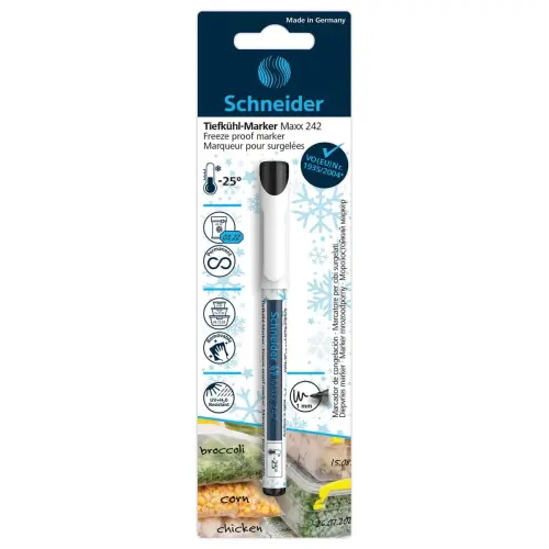 Marqueur sp&eacute;cial surgel&eacute; Schneider - noir photo du produit