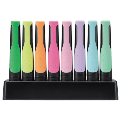 8 Surligneurs GREEN BOSS - Pointe biseautée - Set de bureau - STABILO photo du produit