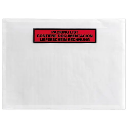 100 Pochettes adhésives 'DOCUMENTS CI-INCLUS' format C6 175x130 mm photo du produit
