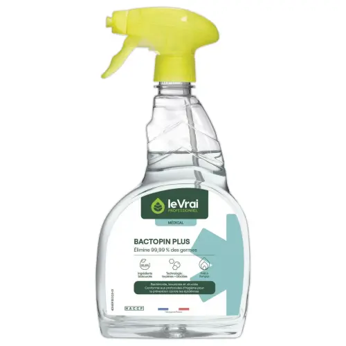 Détergent désinfectant BACTOPIN PLUS multi-surfaces 750 ml photo du produit