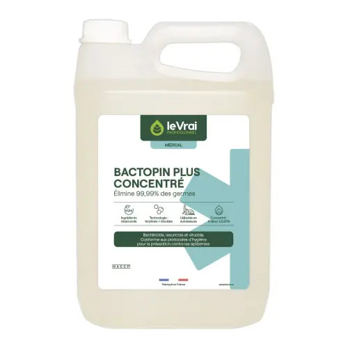 Détergent désinfectant BACTOPIN PLUS Concentré 5 L photo du produit