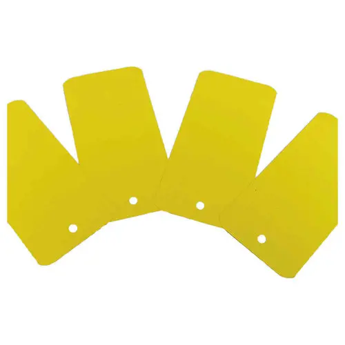1000 Etiquettes plastiques avec trou de suspension - 110 x 55mm - Jaune photo du produit