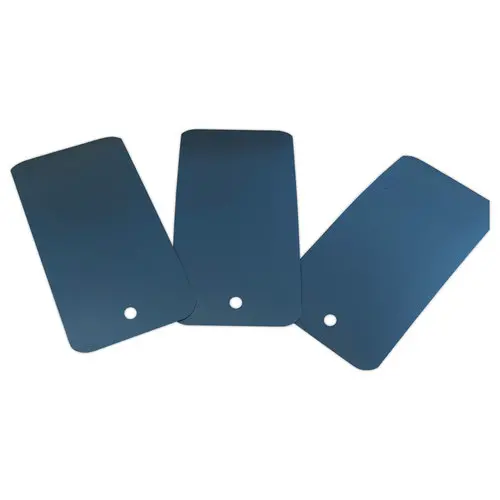 1000 Etiquettes plastiques avec trou - 110 x 55mm - Bleue photo du produit