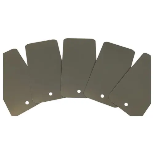 1000 Etiquettes plastiques avec trou - 110 x 55mm - Grise photo du produit