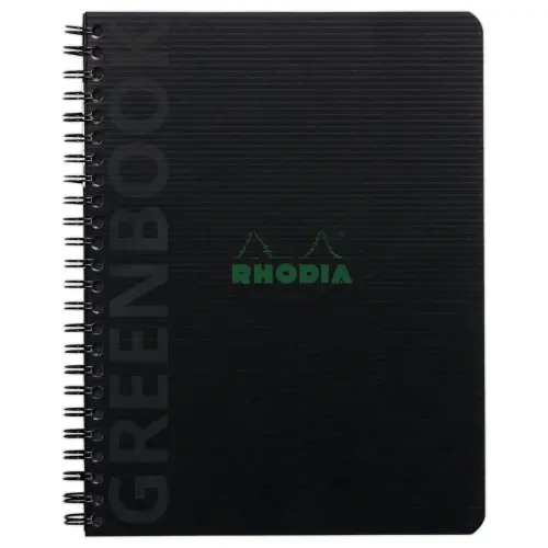 Cahier Rhodia polypropylène recyclé - 160 pages A5+ - Noir - RHODIA photo du produit